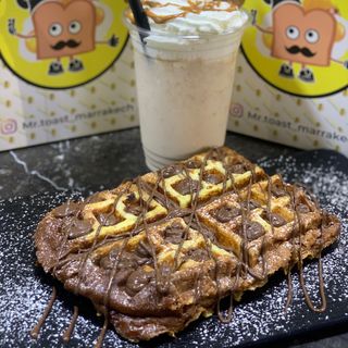 Waffle Nutella fruits rouge