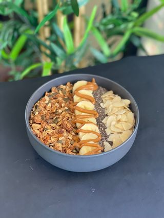 Chocolate Peanut Butter Banana Bowl