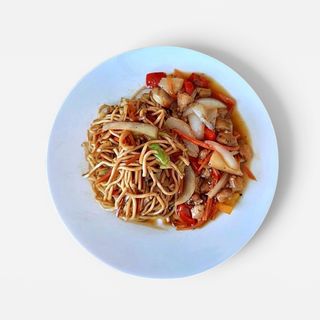 Pui cu ananas cu noodles mare