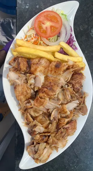 Plato Kebab Con Patatas