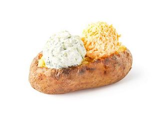 Картопля з двома салатами на вибір (від 450g)