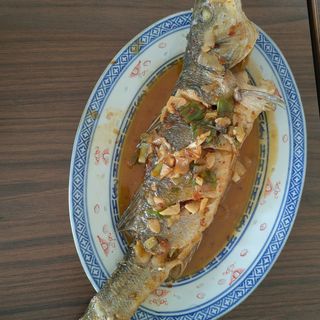 Pesce brasato di branzino