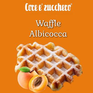 Waffle con confettura di albicocca