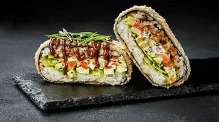 Суші бургер з лососем