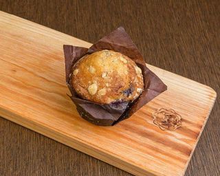Muffin de Mirtilos Cheesecake e Crumble