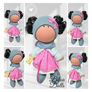 Papusa BILOO- MARIUCA, handmade, textila, 40 cm