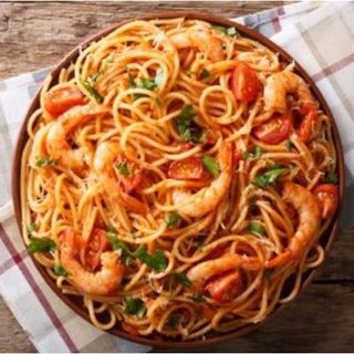 Tallarines Con Gambas