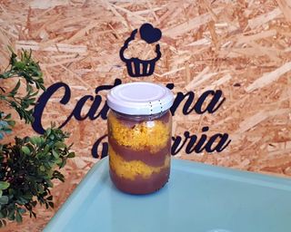 Bolo no Pote - Cenoura com Brigadeiro Belga