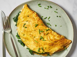 ომლეტი სოკოთი და ყველით