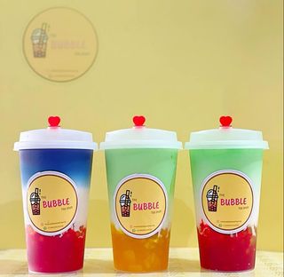 Plain Milk Tea + Tea Cake Slice + Meat Pie