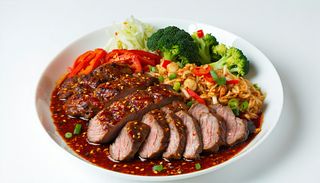 Muschiulet de porc picant cu legume