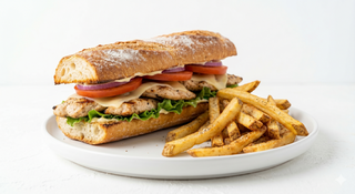 Sandwich Poulet et Frites