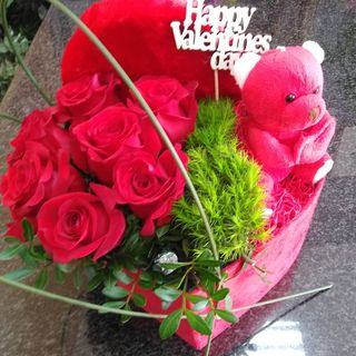 Box srce ruže i medo