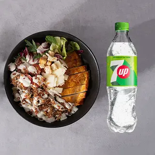 Cezar grill bowl+7UP zero 0,5l