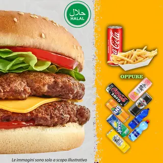 Menú Double Cheese Burger