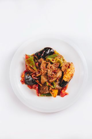 Салат "Телятина" с перцем и баклажанами (300 гр.)