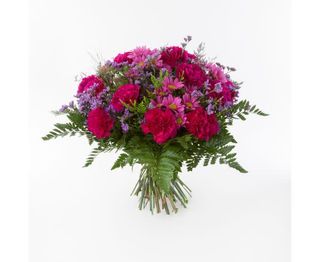 Bukiet Londyn 10  kwiatów z przybraniem