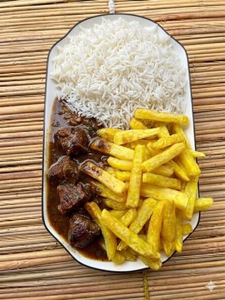 Chips, Rice and Beef