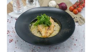 Risotto cu ciuperci si piept de pui grill