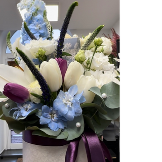 Flower box z cukierkami - XL