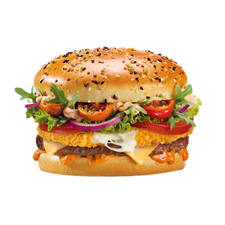 Single Soprano Burger Qreamy Tomato Beef Qrispy