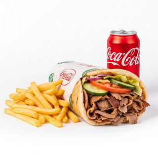 3 Durum kebab con 3 patatas y 3 latas