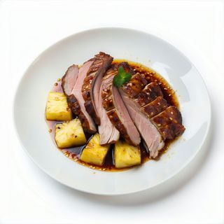 Pato Asado Con Piña