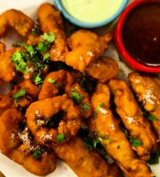 Langostinos pakora (ración)