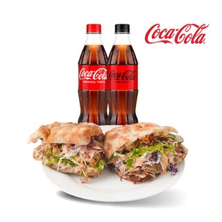 2x Teleći Kebab i 2x Coca Cola