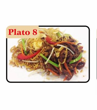 28. Plato 6 Tallarines Con Ternera Y Verduras