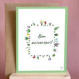 Tarjeta "Bon aniversari"