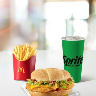 Menù burger di pollo