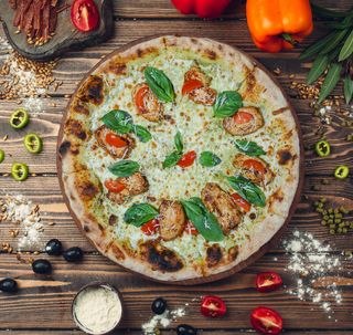 Հավ պեստո սոուսով