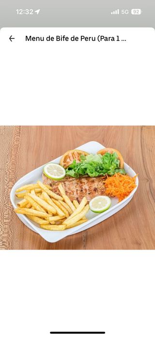 Menu de Bife de Perú para 1 Pessoa