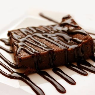 browni amb gelat de vainilla