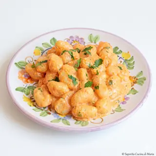 Gnocchi Con Crema Di Gamberi