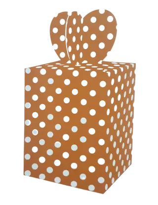 Caixa Box Dourada com Bolinhas para Doces