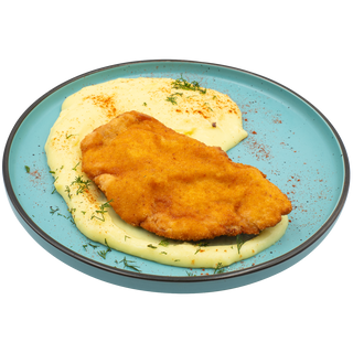 Şniţel de pui cu piure de cartofi 350g