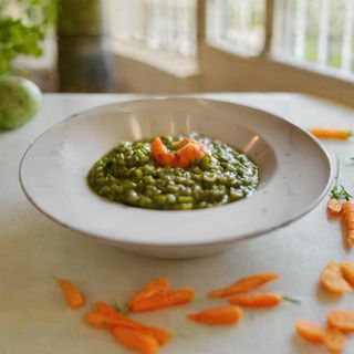 Zeleni rižoto sa kozicama