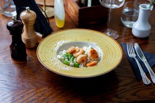 Risotto cu creveţi şi sparanghel