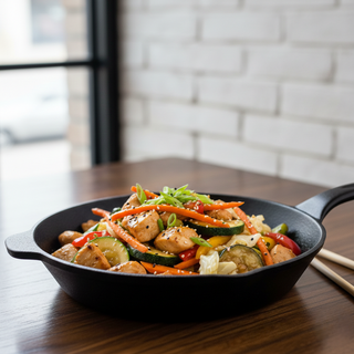 Pui la Wok cu legume