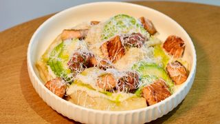 Crepes with salmon and avocado