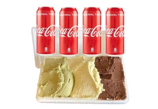 Vaschetta 1 Kg + 4 Coca-Cola