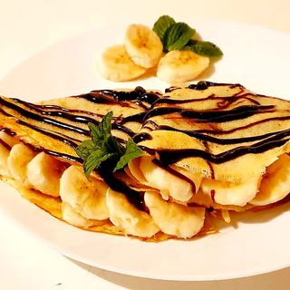 Clătite cu banane și Nutella 