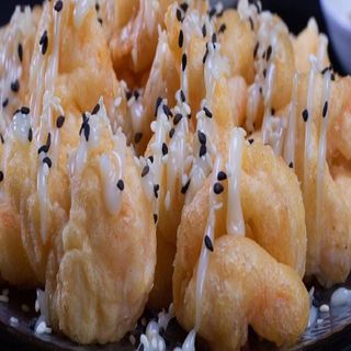 Gambas en salsa blanca