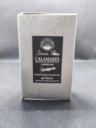 Calamares Rellenos En Su Tinta Chipirones (Ramon Peña) 110G