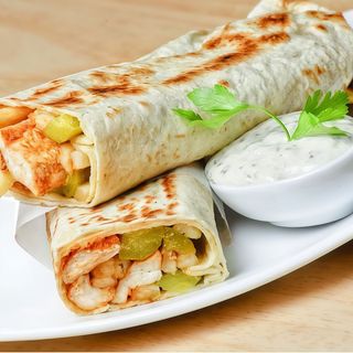 Kebab solo carne y salsa