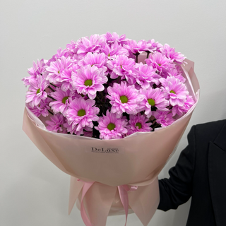 Bukiet z różowych chryzantem