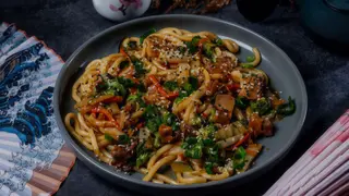 Udon z kurczakiem