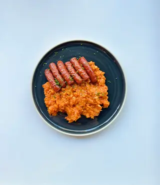 Carnati porc cu iahnie de fasole